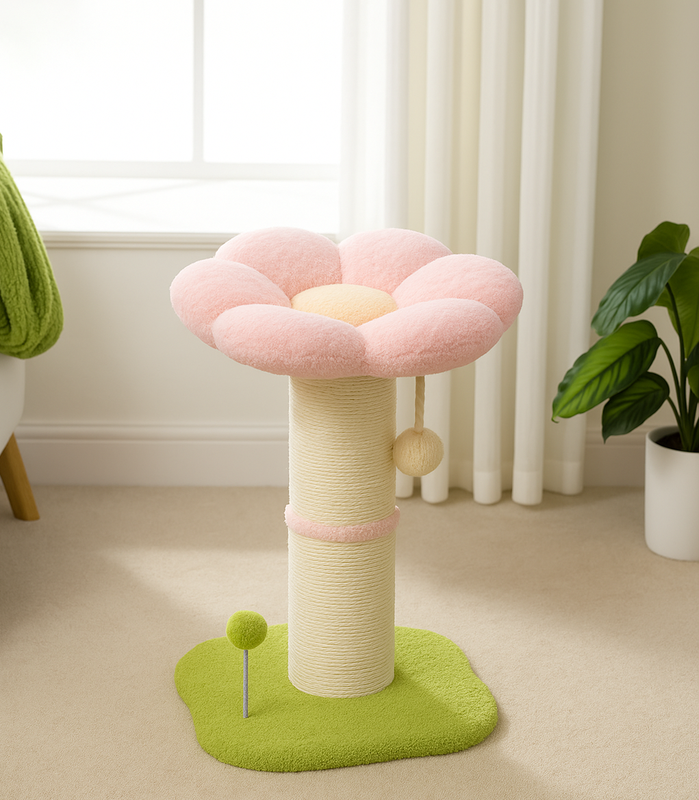 Arbre à Chat Fleur Rose
