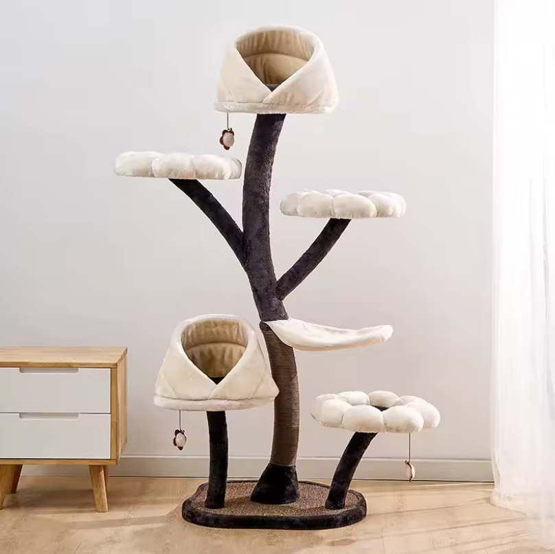 Arbre à Chat Arbre Design – Luxe Naturel & Refuges Douillets