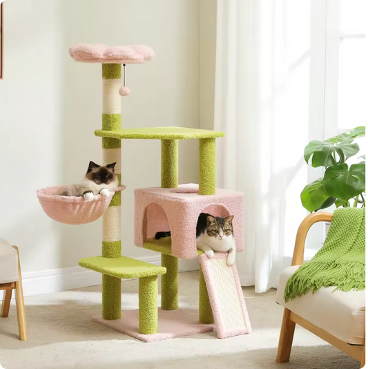 Arbre à chat pastel – 125 cm