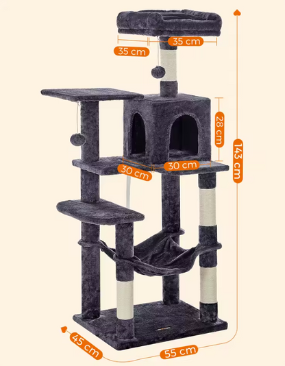 Arbre à chat XXL - 143 cm